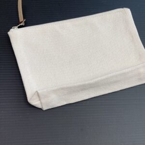 Heavy Cotton Zipper Pouch 8"x5" - Image 1