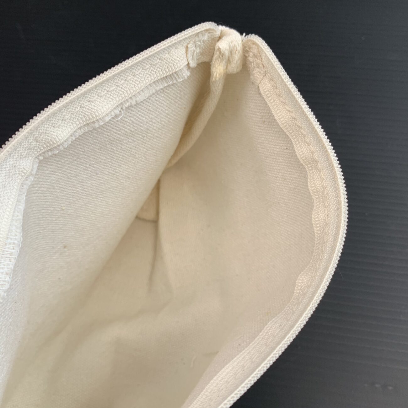 Heavy Cotton Zipper Pouch 8"x5" - Image 4