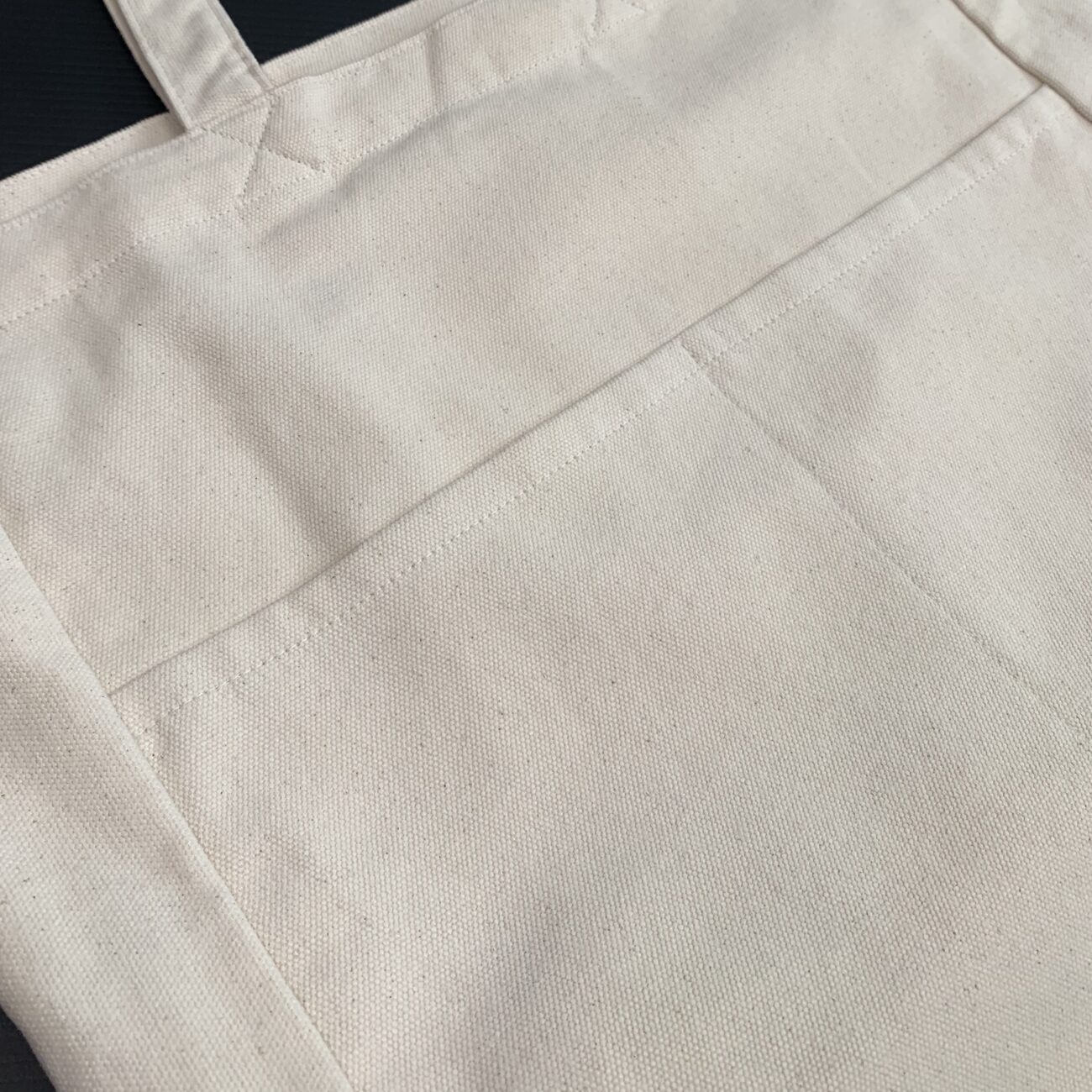 6 Color Peach-Soft touch Cotton Dual-Strap Tote  w/ Front Pockets 19.5"wX15.5”h - Image 2