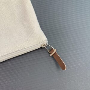 6 Color Peach Soft-Touch Cotton Zipper Pouch 9"X7" - Image 10