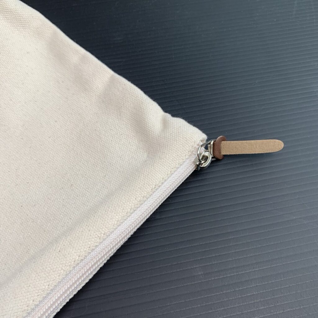 6 Color Peach Soft-Touch Cotton Zipper Pouch 11"x8"