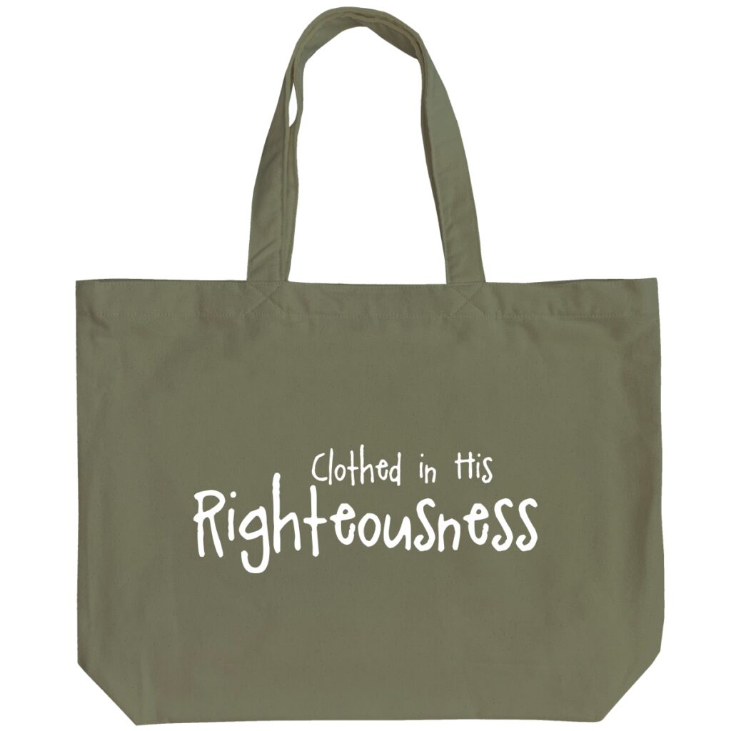 Clothed in His Righteousness - 6 Color Peach Soft touch Cotton Shoulder