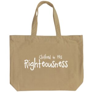 Clothed in His Righteousness - 6 Color Peach Soft touch Cotton Shoulder - Image 4