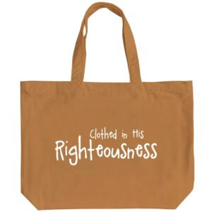 Clothed in His Righteousness - 6 Color Peach Soft touch Cotton Shoulder - Image 3