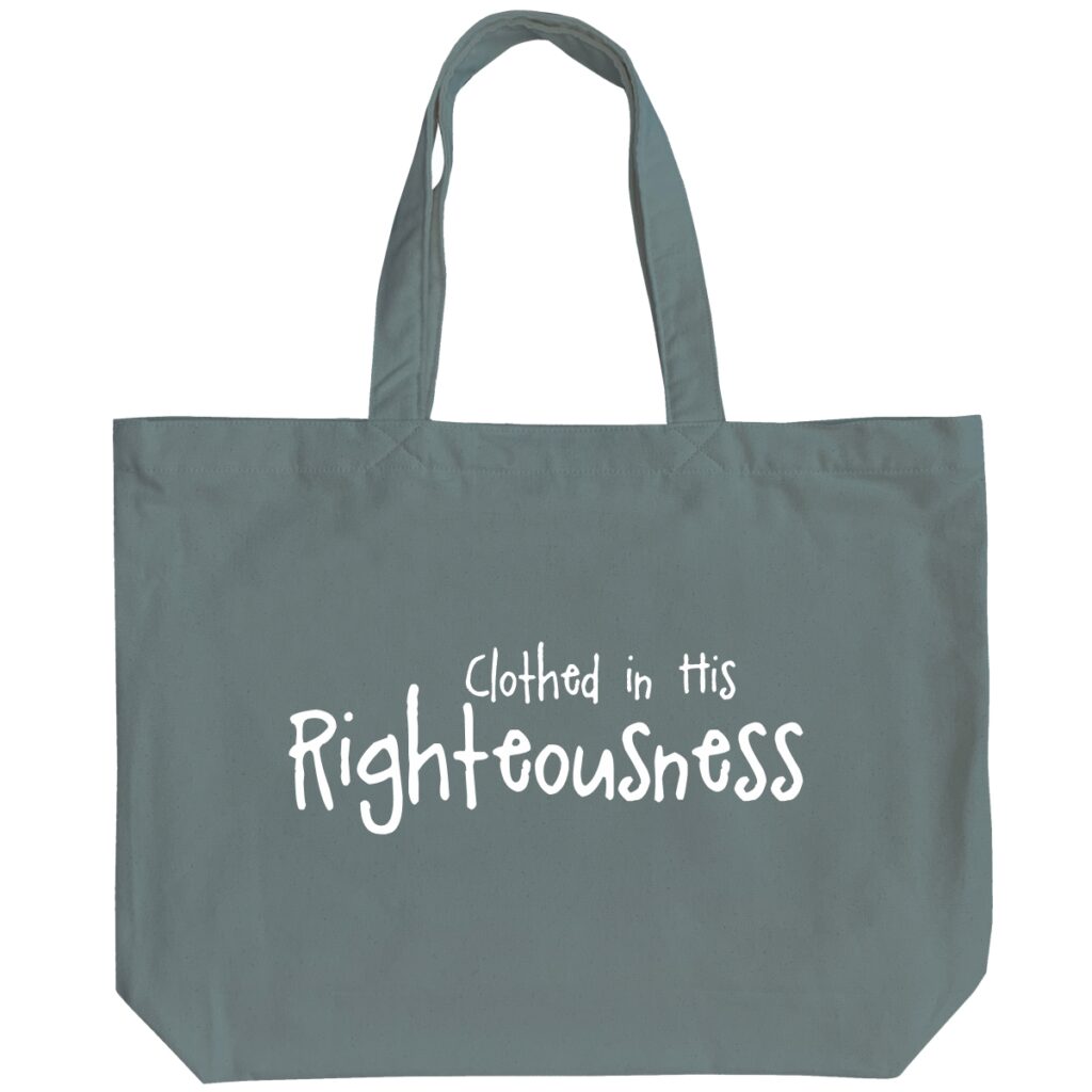 Clothed in His Righteousness - 6 Color Peach Soft touch Cotton Shoulder