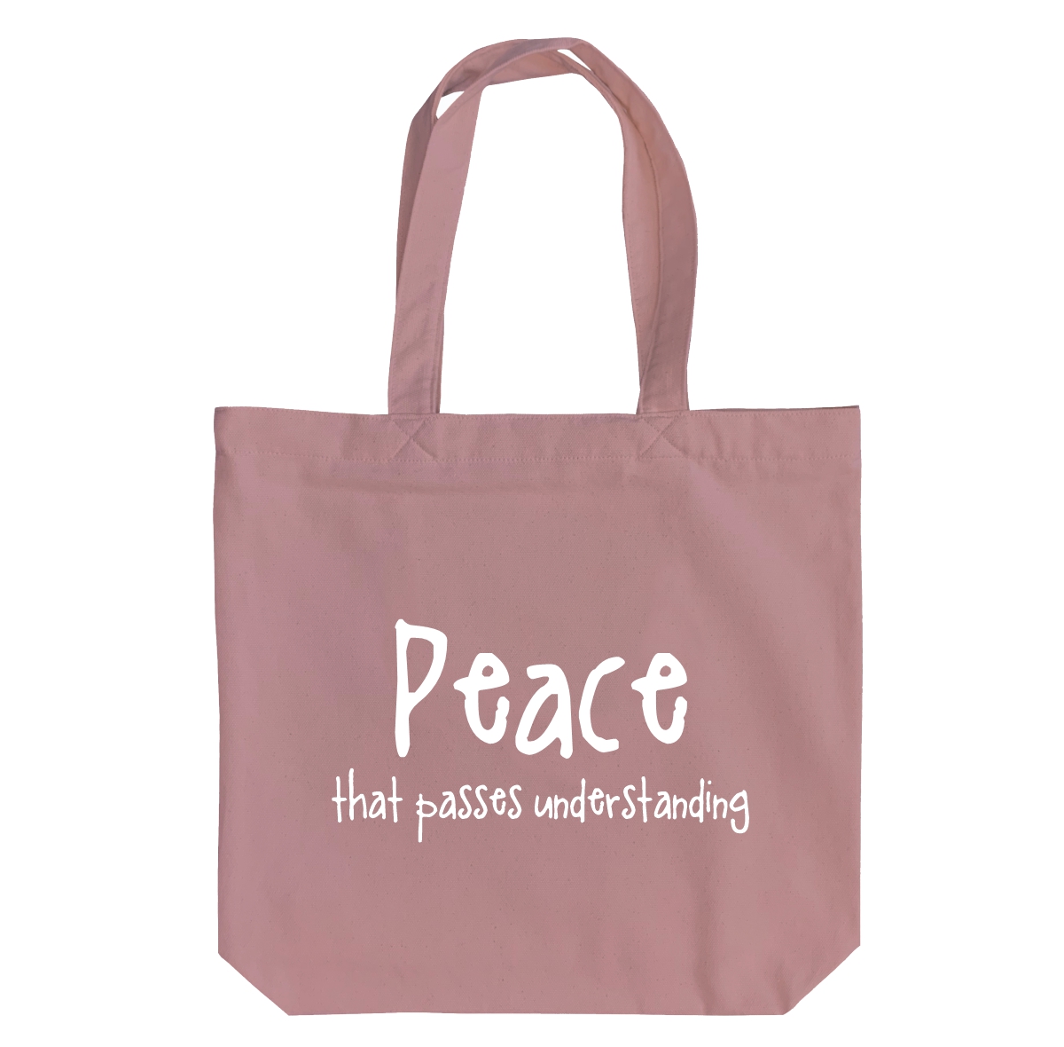 Peace that passes Understanding - 6 Color Peach Soft touch Cotton Shoulder - Image 6