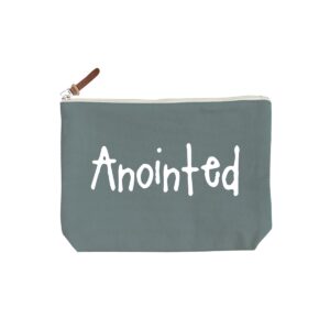 Anointed - 6 Color Peach Soft-Touch Cotton Zipper Pouch - Size M - Image 10