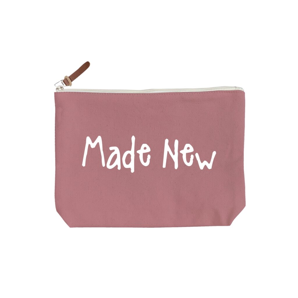 Made New - 6 Color Peach Soft Touch Cotton Zipper Pouch - Size M