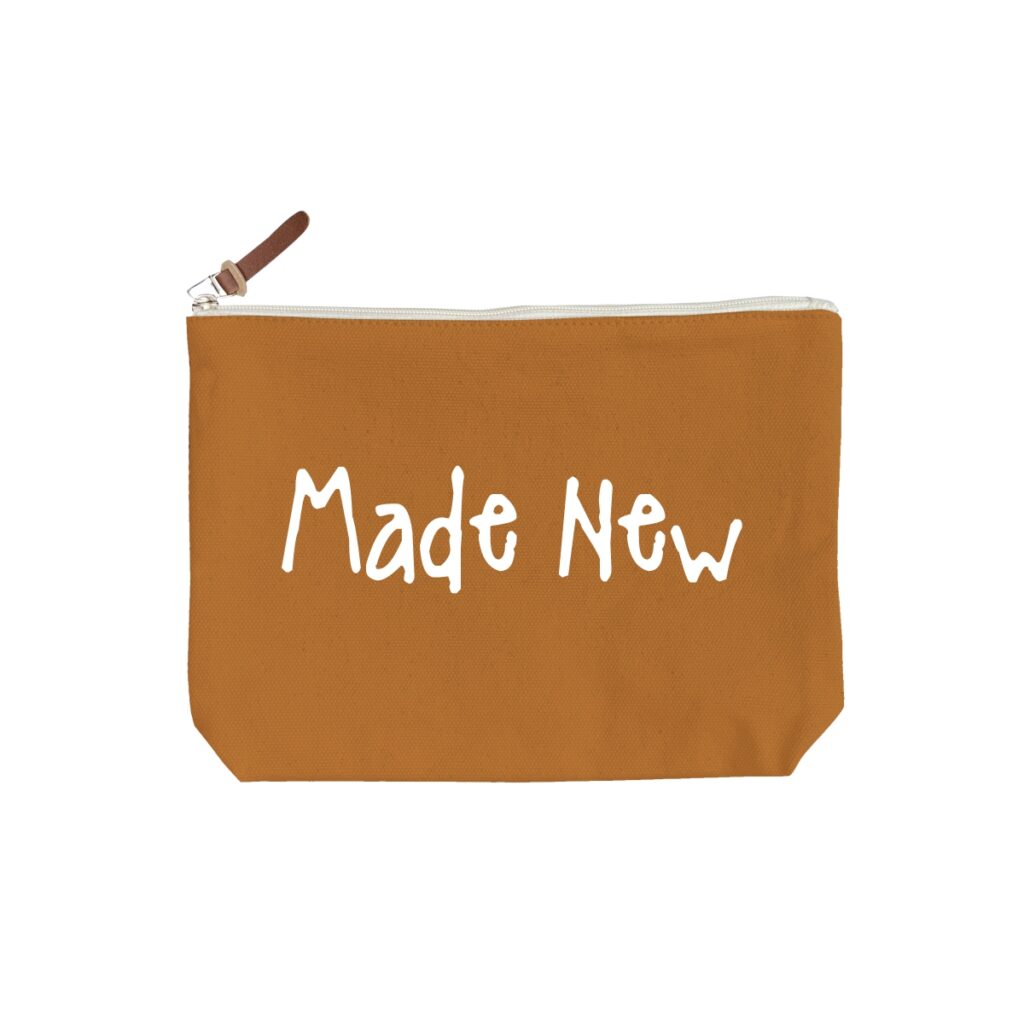 Made New - 6 Color Peach Soft Touch Cotton Zipper Pouch - Size M
