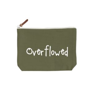 Overflowed - 6 Color Peach Soft Touch Cotton Zipper Pouch - Size M - Image 4