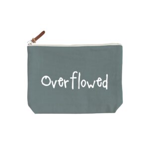 Overflowed - 6 Color Peach Soft Touch Cotton Zipper Pouch - Size M - Image 3