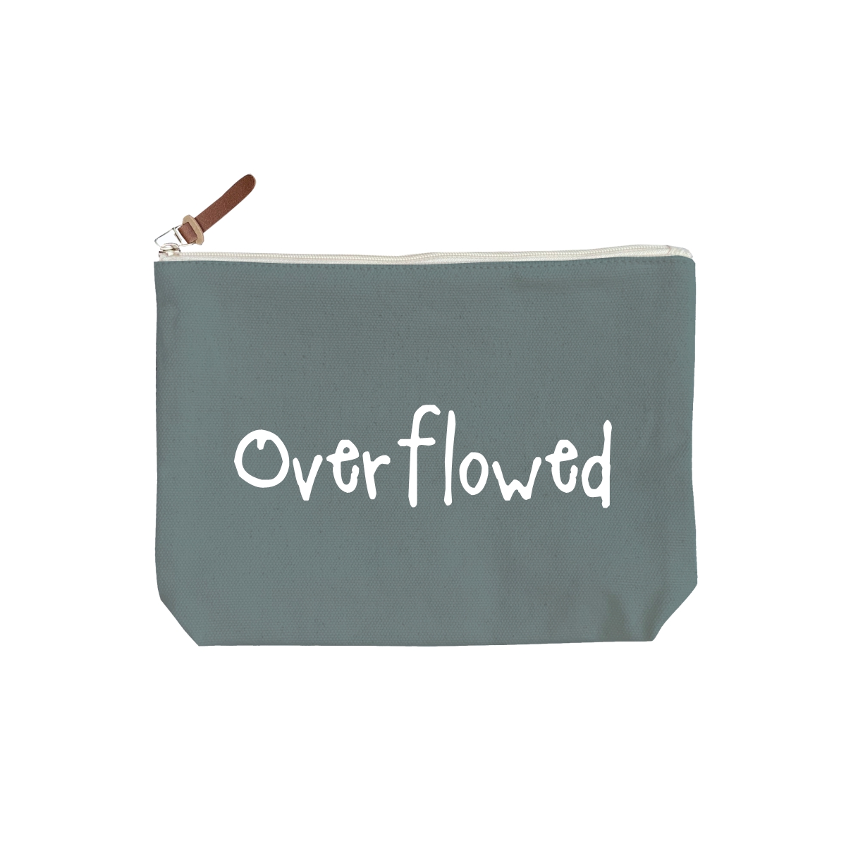 Overflowed - 6 Color Peach Soft Touch Cotton Zipper Pouch - Size M - Image 3