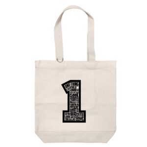 Psalm 27:4 - Heavy Duty Cotton Shoulder Basic Bag Reinforced Bottom - Size M
