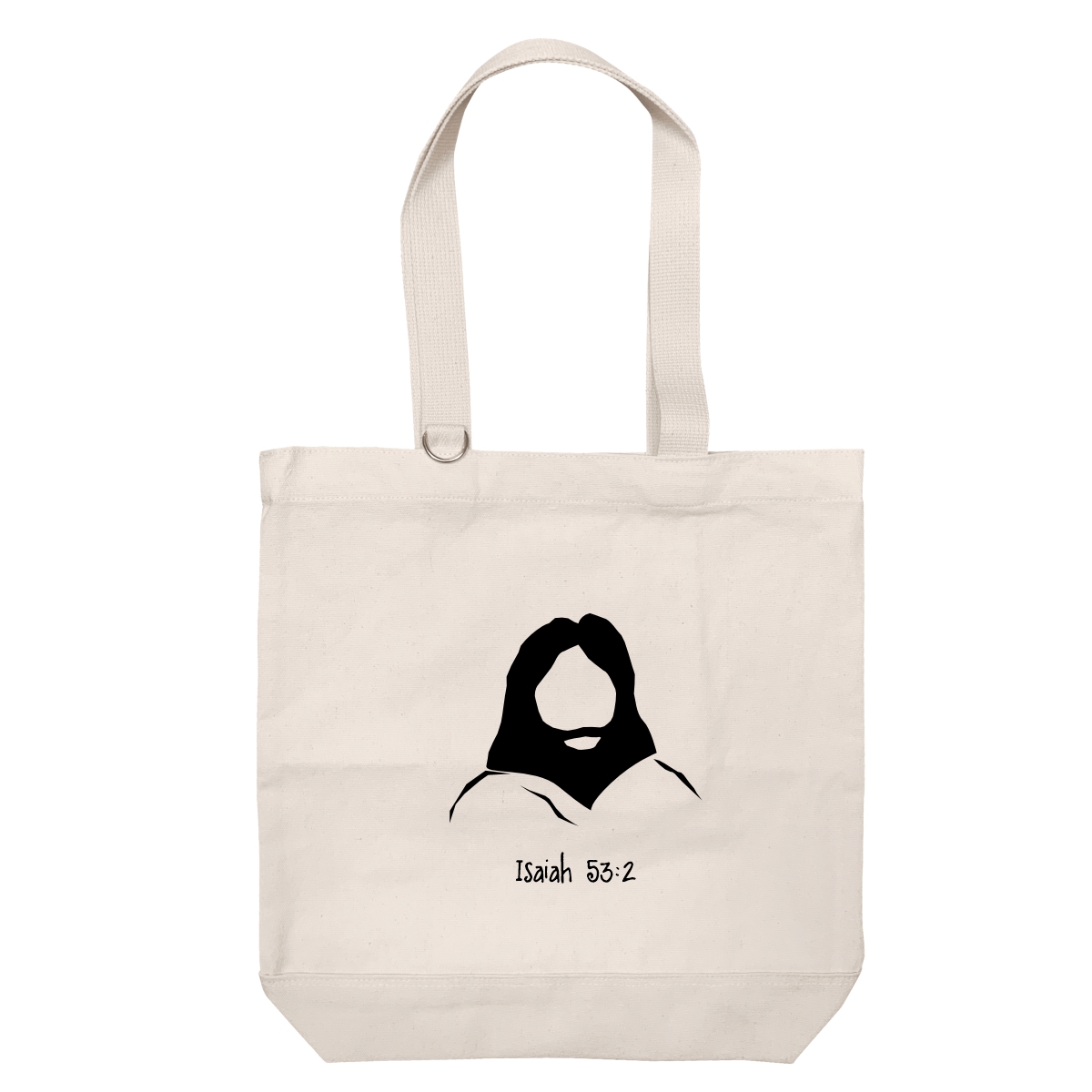 Isaiah 53:2 - Heavy Duty Cotton Shoulder Basic Bag Reinforced Bottom - Size M - Image 1