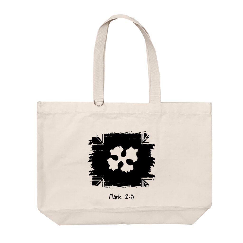 Mark 6:41 - Heavy Duty Cotton Shoulder Basic Bag - Size L
