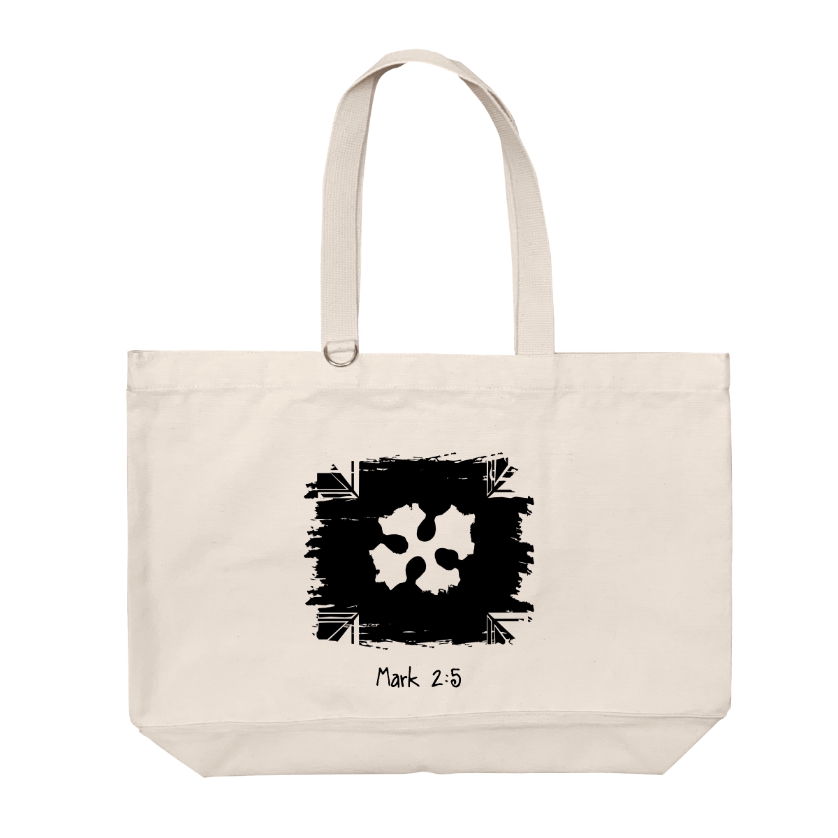 Mark 6:41 - Heavy Duty Cotton Shoulder Basic Bag - Size L - Image 6