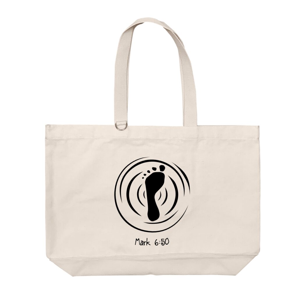 Mark 6:50 - Heavy Duty Cotton Shoulder Basic Bag - Size L