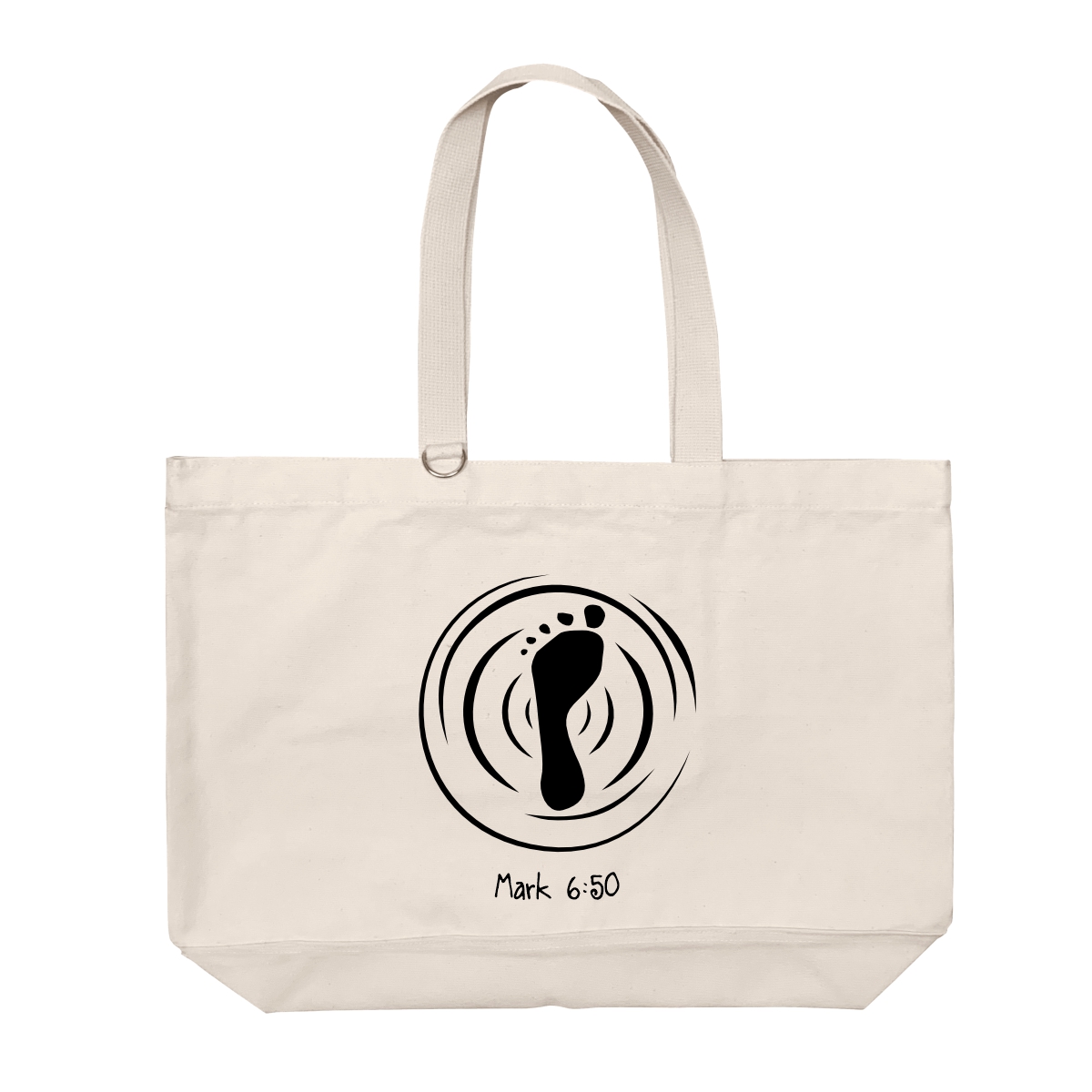 Mark 6:50 - Heavy Duty Cotton Shoulder Basic Bag - Size L - Image 1