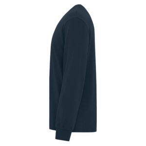 Darkness Bows - Heavyweight Ring Spun Cotton Long Sleeve Tee - Dark Navy - Size XS - 6XL - Image 3