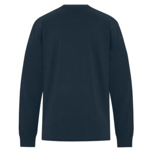 Darkness Bows - Heavyweight Ring Spun Cotton Long Sleeve Tee - Dark Navy - Size XS - 6XL - Image 4