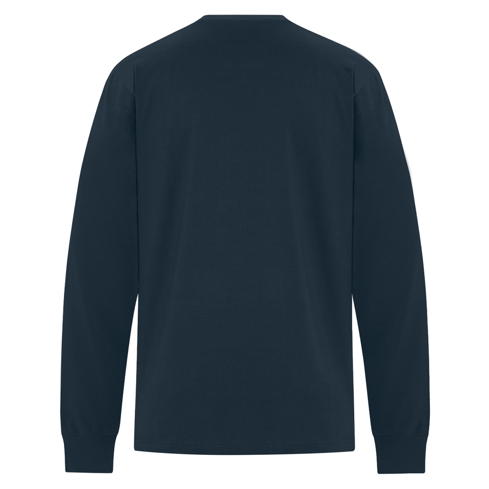 Darkness Bows - Heavyweight Ring Spun Cotton Long Sleeve Tee - Dark Navy - Size XS - 6XL