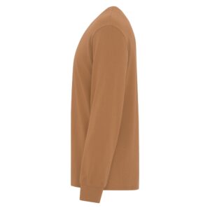 Light Exposes - Heavyweight Ring Spun Cotton Long Sleeve Tee - Caramel - Size XS - 6XL - Image 3