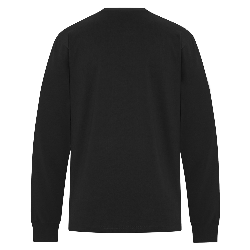 Skip the Fright - Heavyweight Ring Spun Cotton Long Sleeve Tee - Black - Size XS - 6XL