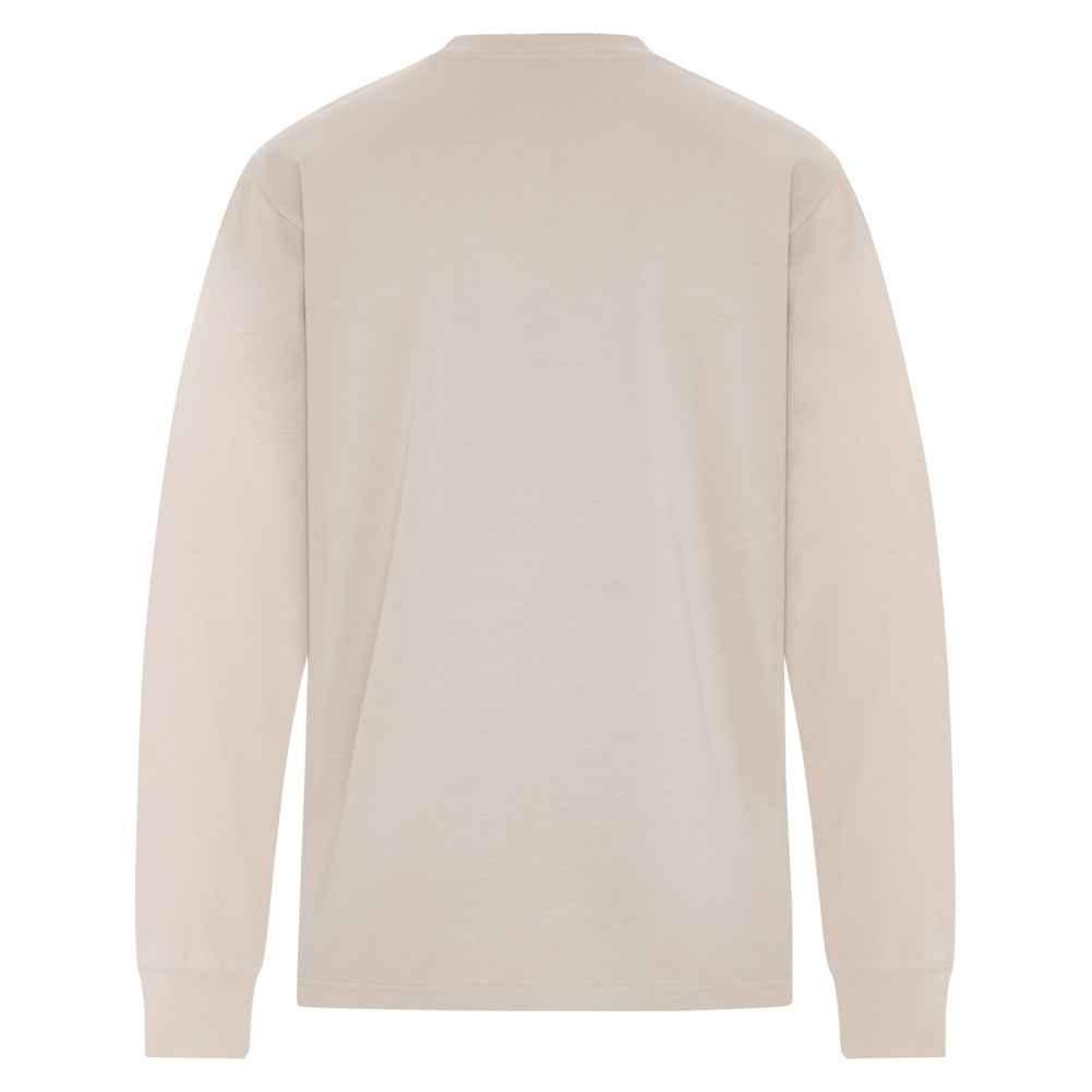 Shadow Fade - Heavyweight Ring Spun Cotton Long Sleeve Tee - Sand - Size XS - 6XL