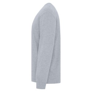 Truth Over Fright - Heavyweight Ring Spun Cotton Long Sleeve Tee - Athletic Grey - Size XS - 6XL - Image 3