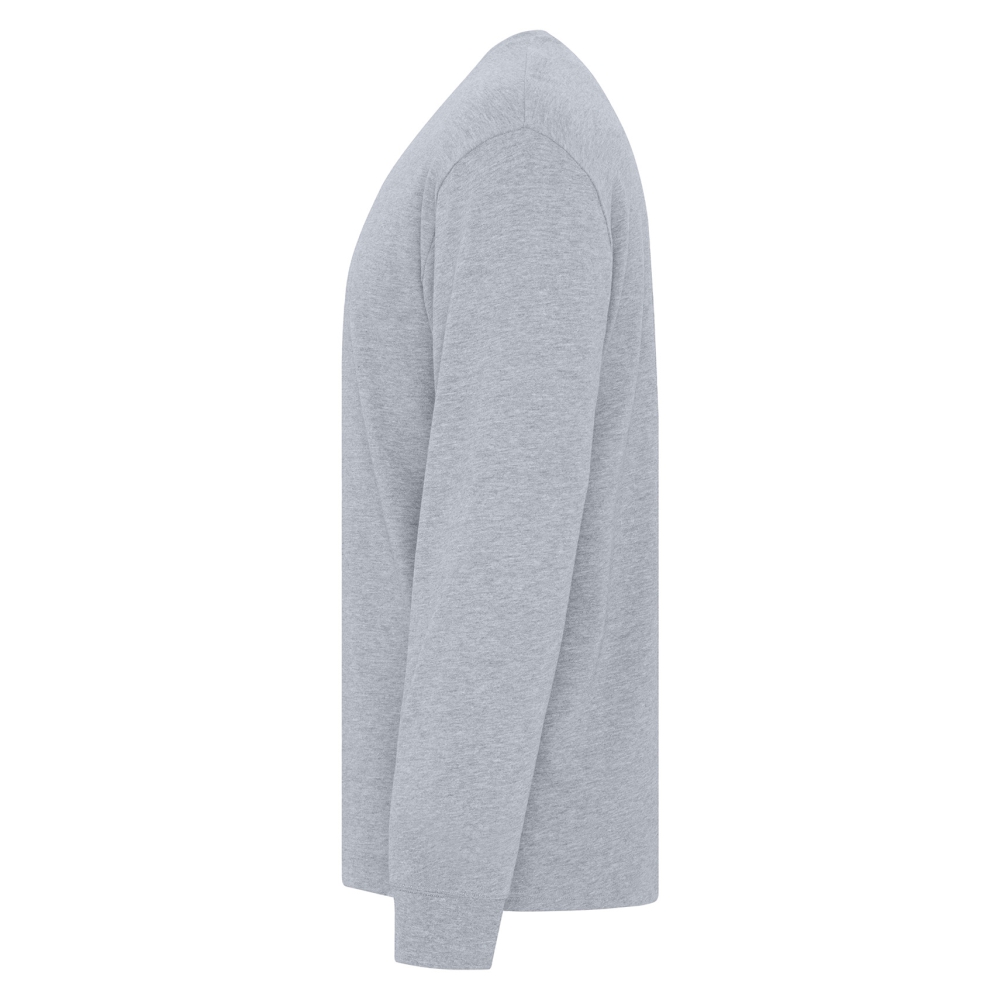 Truth Over Fright - Heavyweight Ring Spun Cotton Long Sleeve Tee - Athletic Grey - Size XS - 6XL