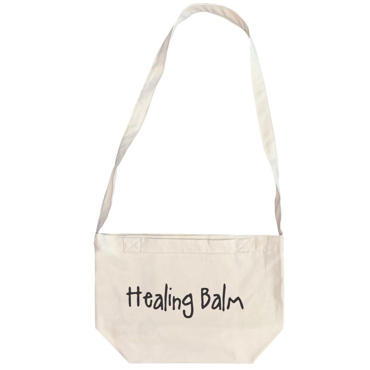 Healing Balm - 6 Color Peach Soft touch Cotton Crossbody Bag - Image 2