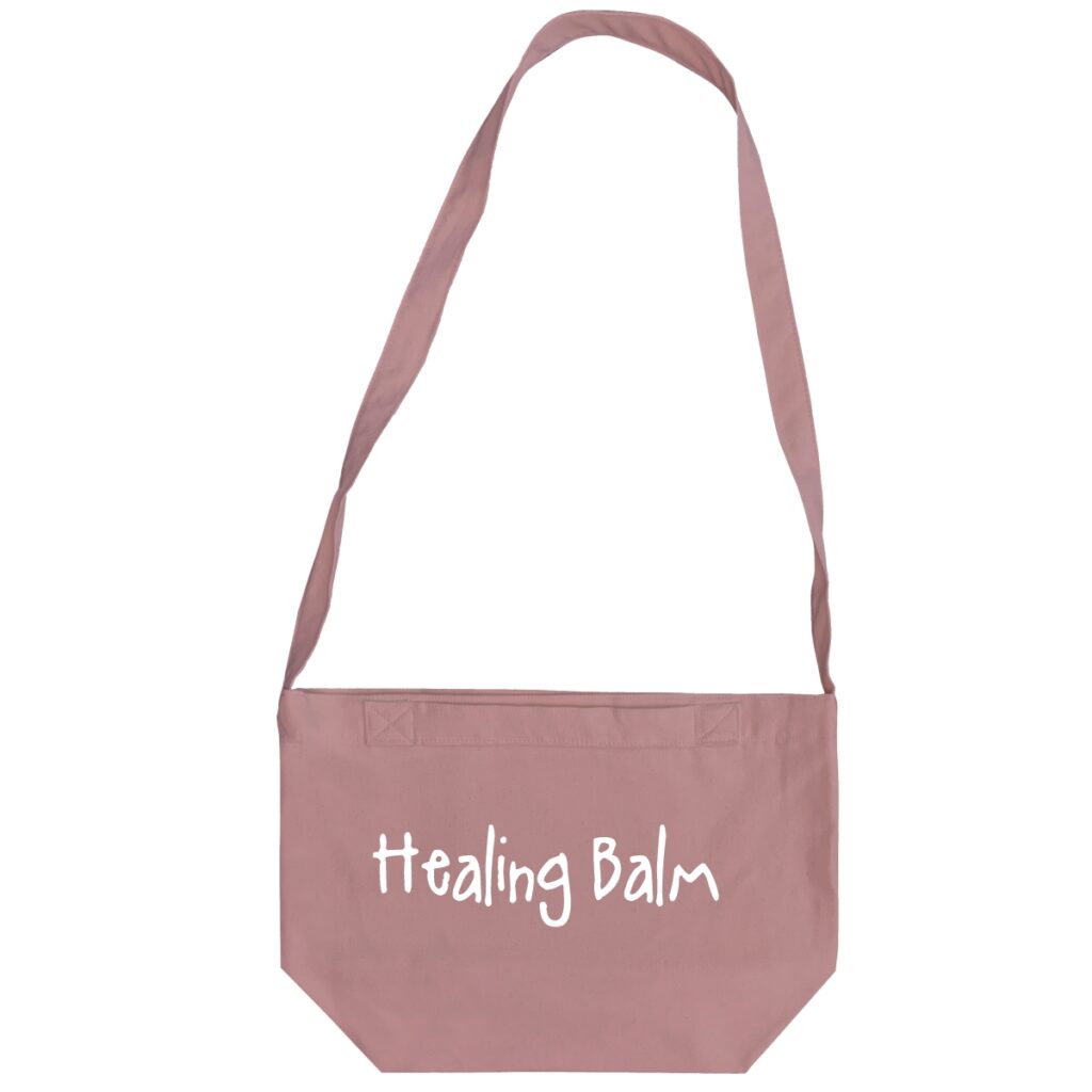 Healing Balm - 6 Color Peach Soft touch Cotton Crossbody Bag