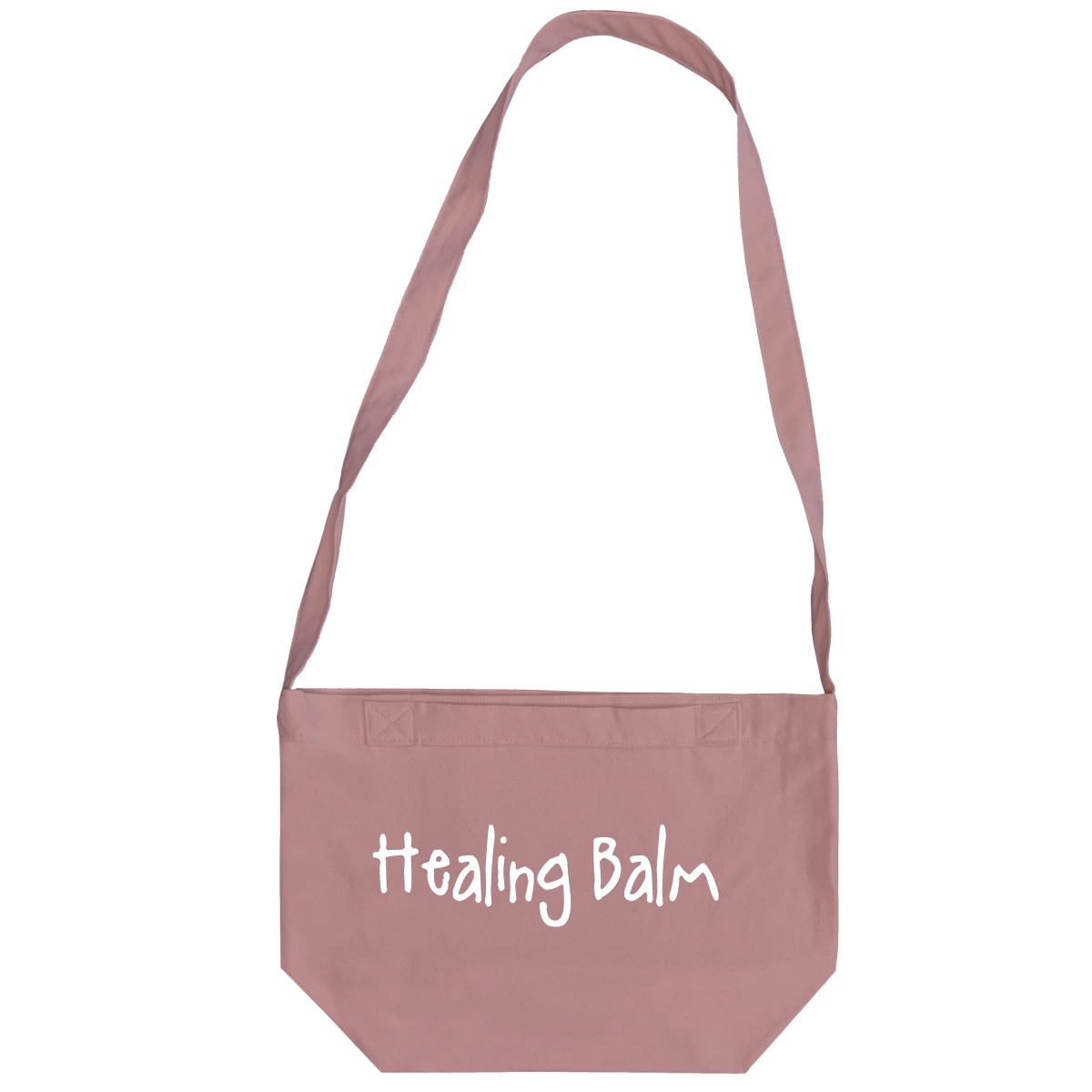 Healing Balm - 6 Color Peach Soft touch Cotton Crossbody Bag - Image 4