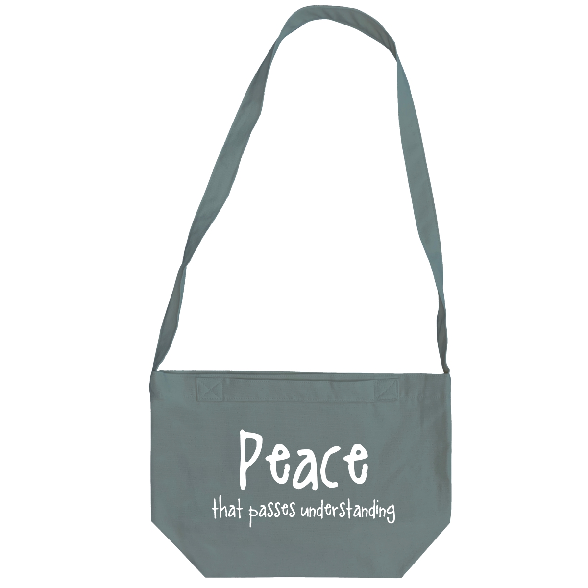 Peace that Passes Understanding  - 6 Color Peach Soft touch Cotton Crossbody Bag - Image 5