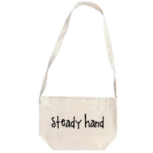 Steady Hand  - 6 Color Peach Soft touch Cotton Crossbody Bag - Image 6