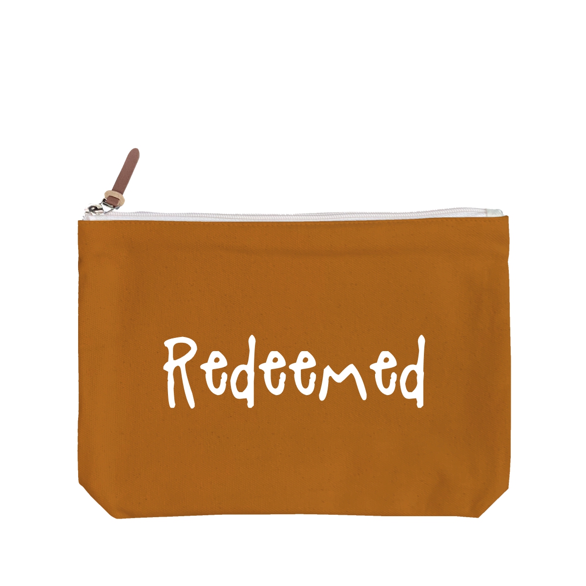 Redeemed - 6 Color Peach Soft-Touch Cotton Zipper Pouch - Size L - Image 6
