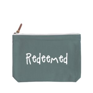 Redeemed - 6 Color Peach Soft-Touch Cotton Zipper Pouch - Size L - Image 4